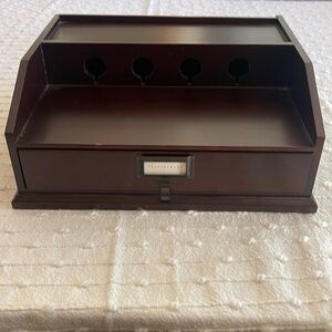Pottery Barn Charging Station Valet Brown